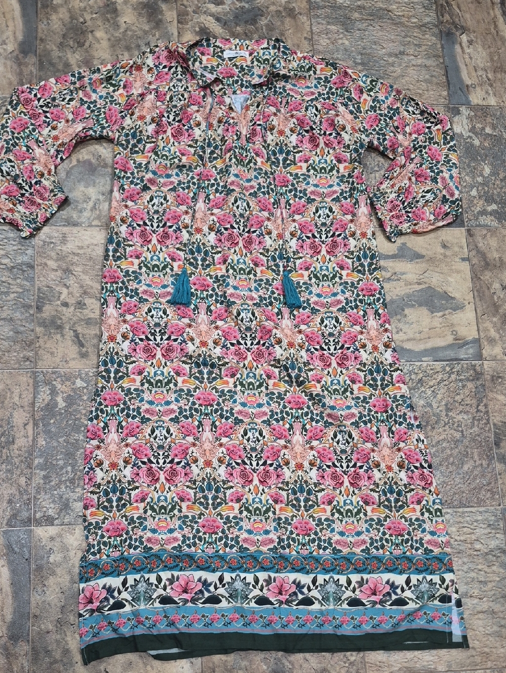 NEW Natural Life Boho MAXI DRESS Size XL